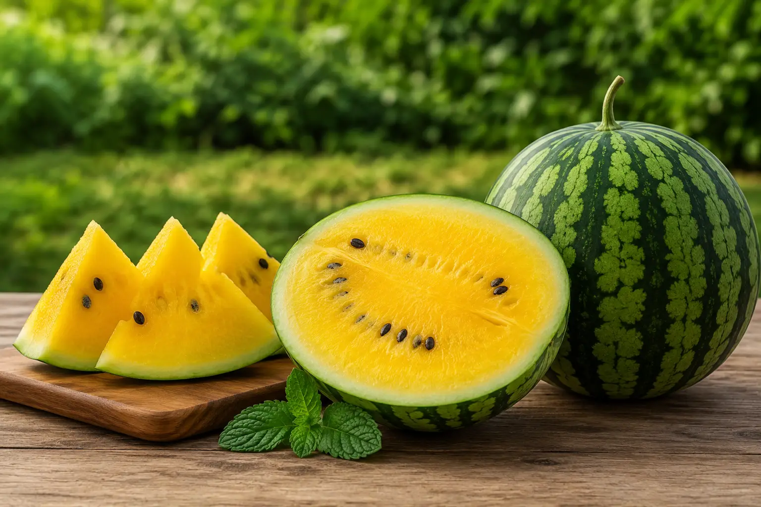 Gelbe Wassermelone: Geschmack, Nährwerte und Anbau