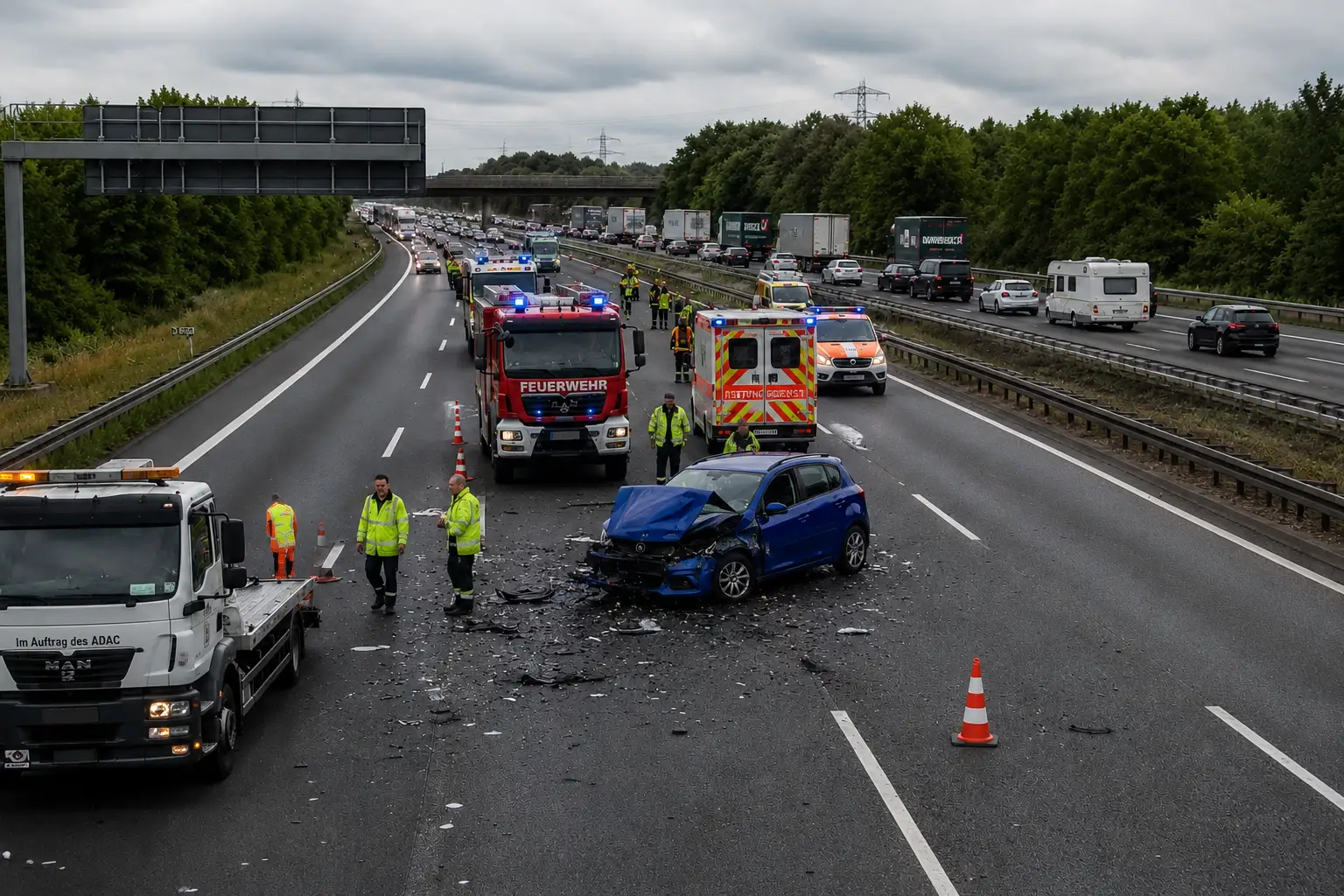 Unfall A5: Aktuelle Infos, Stau und Verkehr